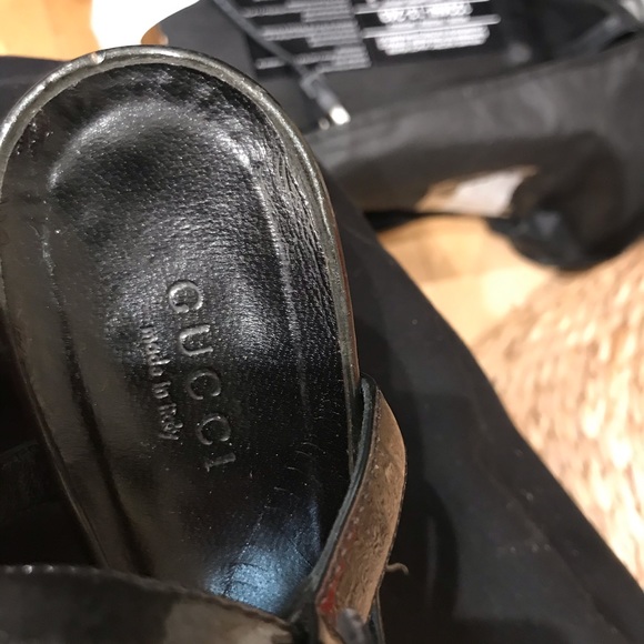 GUCCI chain sandal heels Sz 7.5 - Picture 9 of 11